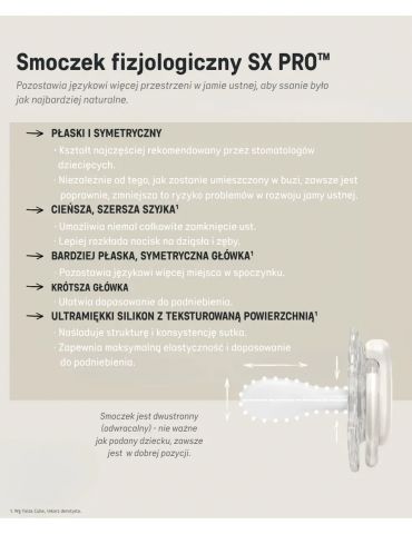 Suavinex smoczek fizjologiczny silikonowy Sx Pro Wild&Free 6-18m 2 szt. świecący różowy