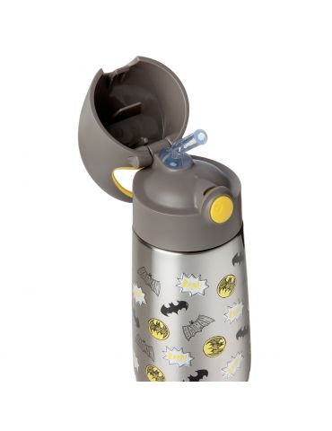 B.Box Butelka termiczna ze słomką 350ml Latte Batman