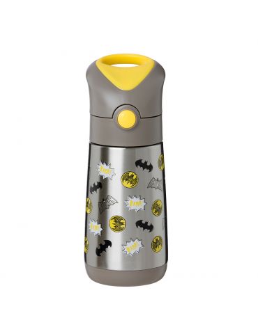 B.Box Butelka termiczna ze słomką 350ml Latte Batman