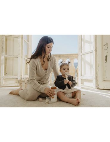 Suavinex Klips do smoczka Wondeland beżowy