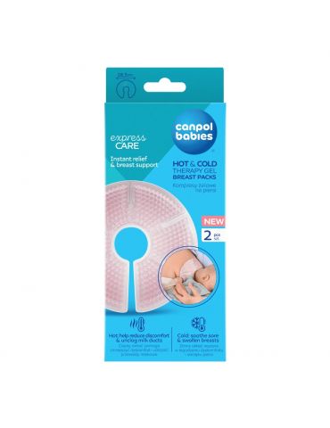 Canpol Babies Kompresy żelowe na piersi do terapii ciepłem i zimnem 2 szt.