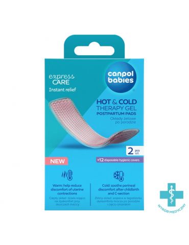 Canpol Babies Okłady żelowe po porodzie do terapii ciepłem i zimnem 2 szt.