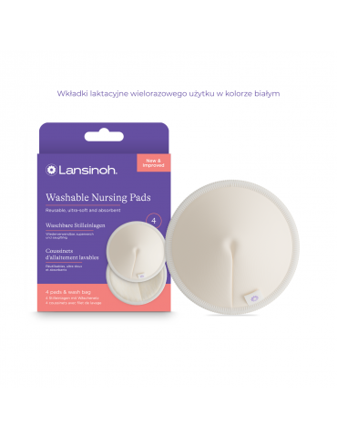 Lansinoh wkładki laktacyjne wielorazowe opk 4 szt