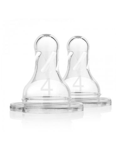 Dr Brown's Smoczki do butelki standard Options+ 9m+ poziom4 2szt