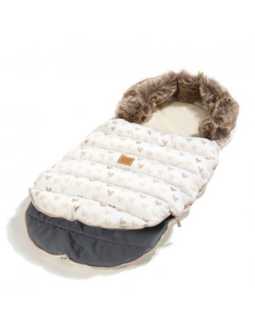 La Millou Śpiworek do wózka Uni multi ( Heartbeat beige )