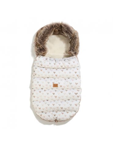 La Millou Śpiworek do wózka Uni multi ( Heartbeat beige )