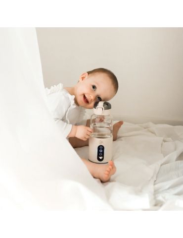 My Baby Bottle Przenośny podgrzewacz do butelek, wody i mleka dla dzieci - biały