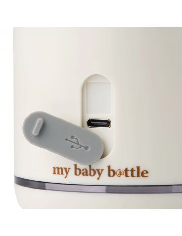 My Baby Bottle Przenośny podgrzewacz do butelek, wody i mleka dla dzieci - biały