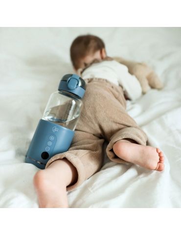 My Baby Bottle Przenośny podgrzewacz do butelek, wody i mleka dla dzieci - niebieski