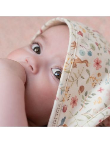 Little Dutch Bawełniany ręcznik z kapturem 75x75 cm Fairy Wonders