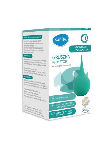 Sanity Gruszka do nosa dla dorosłych Katar Stop Nr11