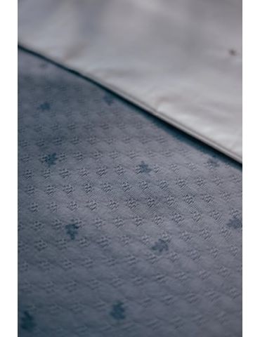 Little Dutch Letni kocyk muślinowy 70x100 cm Pure Denim Blue