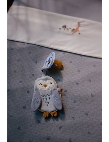 Little Dutch Letni kocyk muślinowy 70x100 cm Pure Denim Blue