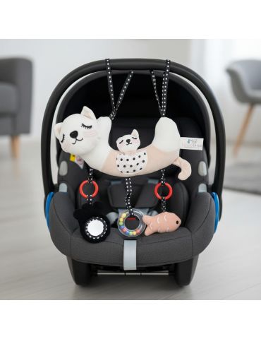 Bocioland Zawieszka sensoryczna pluszowa Kotek