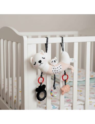 Bocioland Zawieszka sensoryczna pluszowa Kotek