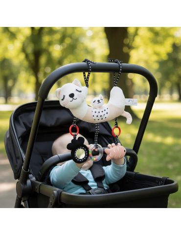 Bocioland Zawieszka sensoryczna pluszowa Kotek