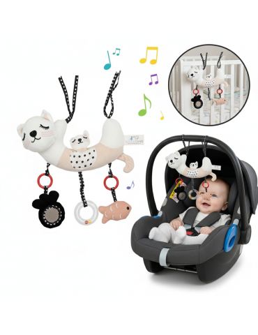 Bocioland Zawieszka sensoryczna pluszowa Kotek