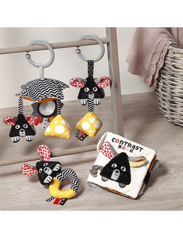 BabyOno Grzechotka kontrastowa Mouse
