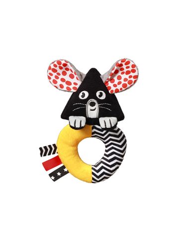 BabyOno Grzechotka kontrastowa Mouse