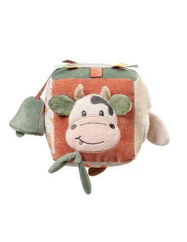 BabyOno Kostka sensoryczna Krowa Cow Bingo