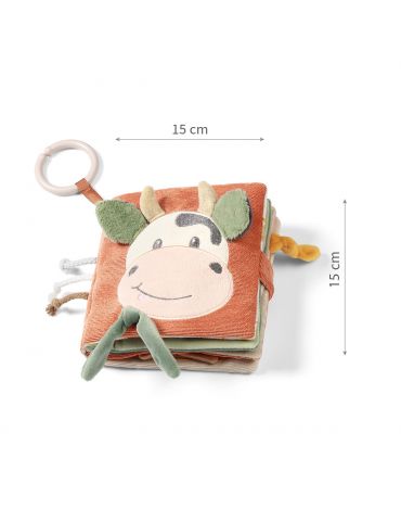 BabyOno Książeczka sensoryczna Krowa Cow Bingo