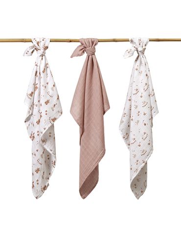 BabyOno Pieluszki bambusowe miś brązowy