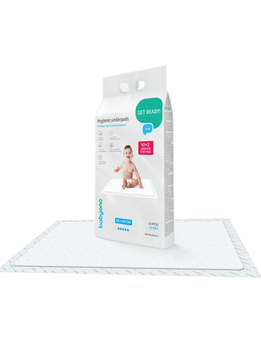 BabyOno Podkłady higieniczne do przewijania 60x90 10szt. + 2 gratis