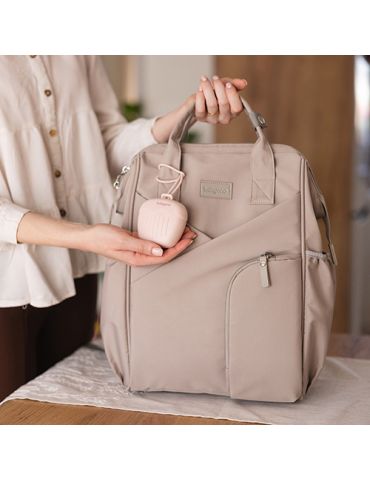 BabyOno Pojemnik silikonowy na smoczek różowy