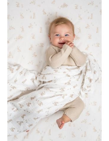 Little Dutch Chusteczki muślinowe 25x25 cm Bunny