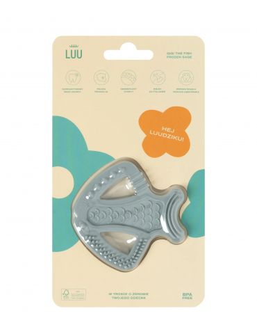 Luu Kids Gryzak dla dzieci Gigi the fish Frozen Sage