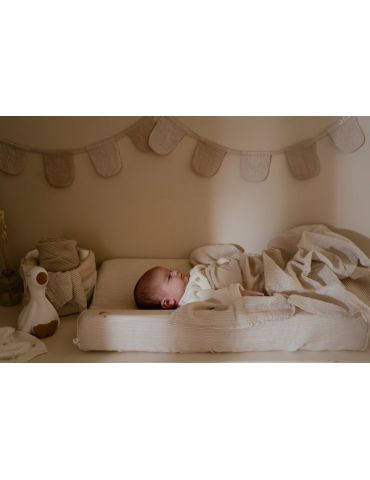 Little Dutch Otulacz muślinowy 120 x 120 cm Pure Soft Beige