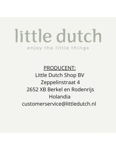 Little Dutch Otulacz muślinowy 120 x 120 cm Pure Soft Beige