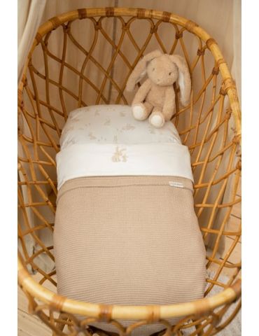 Little Dutch Otulacz muślinowy 120 x 120 cm Pure Soft Beige