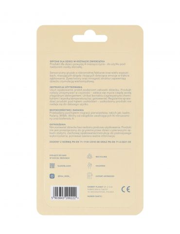 Luu Kids Gryzak dla dzieci Ollie The Dragon Cloudy blue