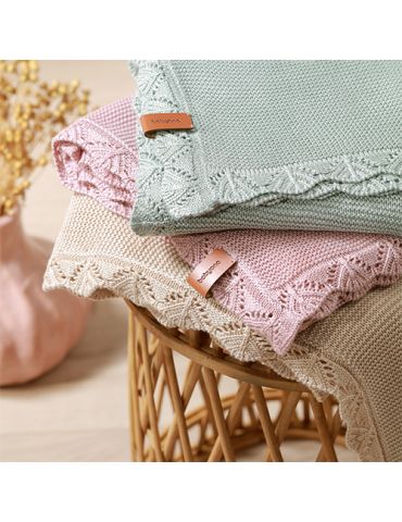 BabyOno Kocyk bambusowy różowy