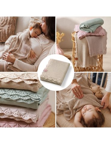 BabyOno Kocyk bambusowy jasny beż