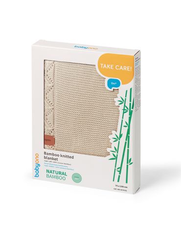 BabyOno Kocyk bambusowy jasny beż