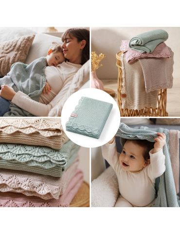 BabyOno Kocyk bambusowy szałwiowy