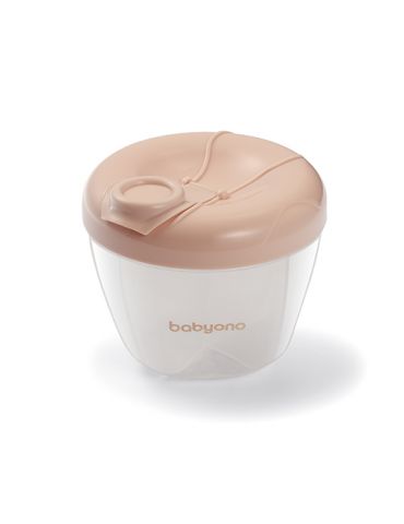 BabyOno Pojemnik na mleko w proszku beżowy