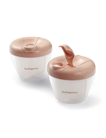 BabyOno Pojemnik na mleko w proszku beżowy