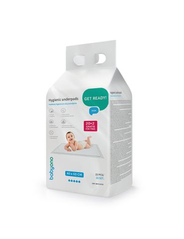 BabyOno Podkłady higieniczne do przewijania 40x60 20szt. + 2 gratis