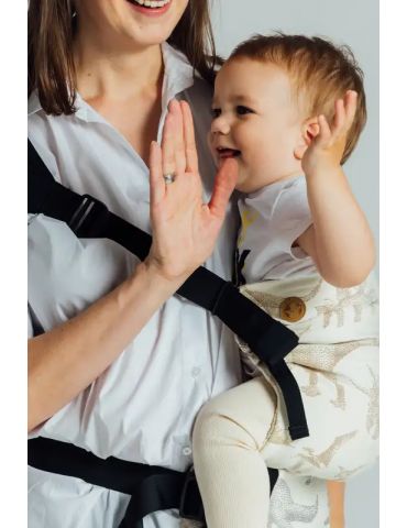 LennyLamb Nosidełko LennyHip (1/2 Nosidełka LennyTwin) z tkaniny żakardowej Park Jurajski - Ice Desert