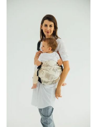 LennyLamb Nosidełko LennyHip (1/2 Nosidełka LennyTwin) z tkaniny żakardowej Park Jurajski - Ice Desert