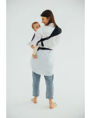 LennyLamb Nosidełko LennyHip (1/2 Nosidełka LennyTwin) z tkaniny żakardowej Wild Wine- Bouquet