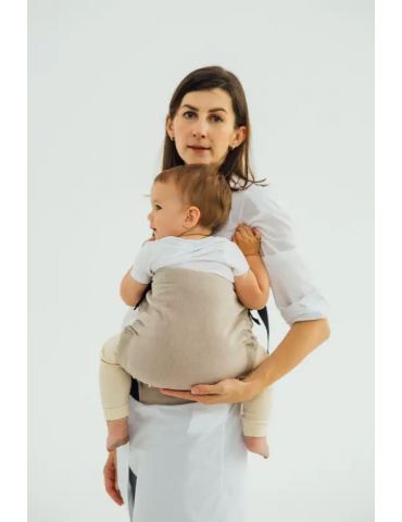 LennyLamb Nosidełko LennyHip (1/2 Nosidełka LennyTwin) z tkaniny skośno-krzyżowej Peanut butter