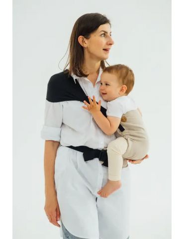 LennyLamb Nosidełko LennyHip (1/2 Nosidełka LennyTwin) z tkaniny skośno-krzyżowej Peanut butter