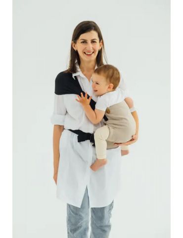 LennyLamb Nosidełko LennyHip (1/2 Nosidełka LennyTwin) z tkaniny skośno-krzyżowej Peanut butter