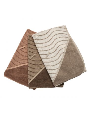 Leander Ręcznik kąpielowy z kapturkiem Organic Woodland mocca