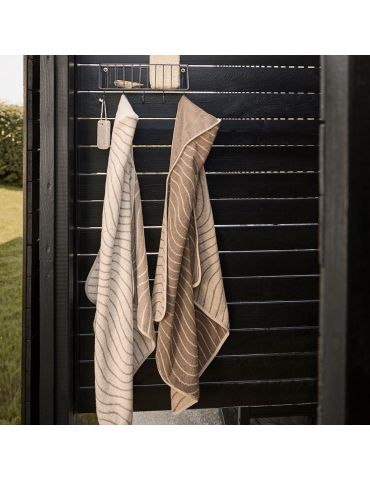 Leander Ręcznik kąpielowy z kapturkiem Organic Woodland mocca