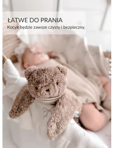 Szumisie Ciepluś króliczek ecru - termofor obciążeniowy z naturalnym ziarnem